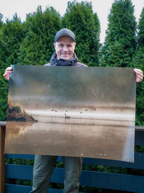 Ender i morgenlys | 100 × 70 cm | testprint 40% (førpris 1.949 kr)